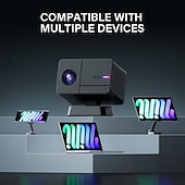 preiswerte Projektoren-Projektor H713-Lösung 1080 Auflösung 2gg16gb Autofokus automatisch Trapez Unterstützung 4k Wiedergabe Bluetooth Sprachfernbedienung Unterstützung große Spiele seidiger 450 Lumen tagsüber nutzbar Real