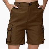 economico Pantaloni e pantaloncini-Per donna Shorts da corsa Shorts Cargo Shorts da escursionismo Esterno Vestibilità regolare Asciugatura Rapida Pantaloncini Elastico in vita Grigio scuro Nero Caccia Arrampicata Corsa S M L XL XXL