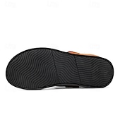preiswerte Urlaubsandalen-Braune Herren-Sandalen mit Kreuzriemen aus Kunstleder – bequeme Schlupfsandalen mit hochwertiger Lederkonstruktion und verstellbarer Passform, ideal für entspannten Sommerlook und Outdoor-Abenteuer