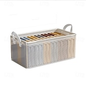 economico Organizzatori di Cassetti per Vestiti-Contenitore portaoggetti per indumenti con struttura in acciaio, contenitore portaoggetti pieghevole in PVC, organizer per indumenti trasparente e resistente per l&#039;organizzazione della camera da letto