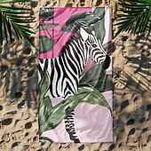 preiswerte Strandtuch-Sets-bedrucktes Strandtuch, leichte, schnelltrocknende, sandfreie Stranddecke, ideal für Reisen, Pool und den Einsatz im Freien