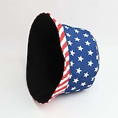 baratos Acessórios-250º Aniversário EUA Fantasia de Carnaval 2026 Chapéus Bandeira dos EUA Casual Adulto Homens Mulheres Semiquincentenário Baile de Máscaras Dia da Independência Casual Festival Vestir-se