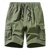 economico Classico-Per uomo Pantaloncini cargo Pantaloncini mimetici Shorts Pantaloncini Estivi Coulisse Elastico in vita Multi-tasche Semplice Mimetico Comodità Indossabile Lunghezza al ginocchio All&#039;aperto Sport