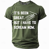preiswerte Lustige T-Shirts für Männer-Herren Tiermotiv Lustig T Shirt Kurzarm T-Shirt 3D-Druck Rundhalsausschnitt Rundhals Hemd Mode Täglich Lässig Straße Lässig Täglich Schwarz Weiß Rote Sommer Frühling Ganzjahres Bekleidung S M L XL