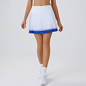 cheap Women&#039;s Skirts &amp; Skorts-US Open Women&#039;s Tennis Skirts with Shorts Pleated Quick Dry Tennis Golf Badminton Patchwork Skort Black Blue Tennis Clothing