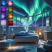 billiga Projektorlampa och laserprojektor-Liten magisk boll nordlys USB fjärrkontroll ljus flerfärgad roterande effekt för sovrum vardagsrum fest