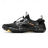 voordelige Herensneakers-Voor heren Sneakers Rivierschoenen Canyoning Casual Dagelijks PU Leder Netstof Ademend Comfortabel Anti-slip Veters Zwart Bruin Groen Zomer Lente