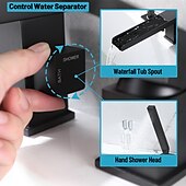 olcso Csaptelepek fürdőkádhoz-Kád csaptelep - Modern Kortárs Festett felületek Római kád Réz szelep Bath Shower Mixer Taps