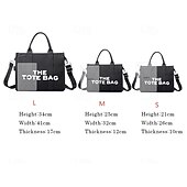 abordables Cabas et fourre-tout-Sac fourre-tout en toile pour femme avec fermeture éclair – sac à bandoulière minimaliste pour l&#039;école, le travail et les déplacements quotidiens