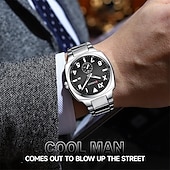 economico Orologi al quarzo-Orologio al quarzo CURREN da uomo grande quadrante di lusso orologio da polso business calendario luminoso impermeabile in acciaio inossidabile