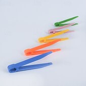 economico Giocattoli per l&#039;Esplorazione della Natura-capsula per insetti per bambini, clip trasparente, forbici, clip per catturare insetti, pinzette di plastica, pinzette a punta, accessori