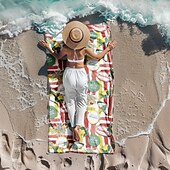 cheap Beach Towel Sets-Printed Beach Towel, Lightweight Quick-Dry Sand-Free Beach Blanket, Ideal for Travel, Pool, and Outdoor Use