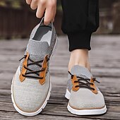 cheap Men&#039;s Sneakers-Men&#039;s Knit Athletic Sneakers – Lightweight Breathable Running and Walking Shoes for Gym, Work and Travel