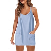 preiswerte Freizeitkleidung-ärmelloses Minikleid für den Sommer für Damen