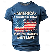 levne Vlastenecké tričko pro veterány-Den veteránů Pánské Patriot Patriotic Veteran Veterán T tričko s krátkým rukávem T tričko 3D tisk crew neck tričko každodenní vojenské ulice každodenní černé modré zelené letní jarní oblečení