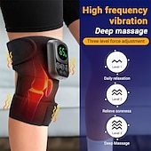 baratos Massajadores de Corpo-Protetor de Joelho Elétrico com Aquecimento Auto EMS e Controle Remoto Sem Fio para Fisioterapia do Joelho