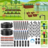 cheap Watering &amp; Irrigation-240FT Drip Irrigation System,Automatic Drip Irrigation Kit with 1/2 inch Hose 1/4 inch Distribution Tubing and Accessories,for Lawn Raised Bed Greenhouse Plant Watering System
