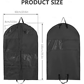 ieftine Sac pentru îmbrăcăminte și husă-geantă de îmbrăcăminte pentru copii cu 5 buzunare, husă de depozitare pentru costume scurtă pliabilă din material textil 210d, geantă de îmbrăcăminte lavabilă, rezistentă la praf, pentru spectacole,