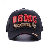 Χαμηλού Κόστους Καπέλο μπέιζμπολ ανδρών-Ανδρικά Τζόκεϊ Καπέλο ηλίου Καπέλο φορτηγατζή Μαύρο Ρουμπίνι Μείγμα Βαμβακιού Κεντητό Μοντέρνα Καθημερινό Καθημερινά Σχολικός Ρουχισμός Γράμμα Προσαρμόσιμη Αντιηλιακό Αναπνέει