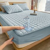 abordables Parures de draps-Housse de lit protectrice imperméable Queen Full King protège-matelas ajusté drap imperméable protecteur housse de matelas en taffetas shaggy ultra douce et confortable anti-acariens