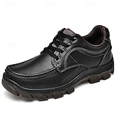 economico Sneakers da uomo-scarpe da ginnastica da uomo con lacci color cuoio e suola in gomma antiscivolo, comode e traspiranti per avventure all&#039;aria aperta e abbigliamento casual da giorno