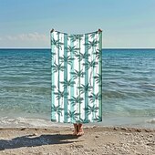 preiswerte Strandtuch-Sets-bedrucktes Strandtuch, leichte, schnelltrocknende, sandfreie Stranddecke, ideal für Reisen, den Pool und den Außenbereich