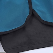 Χαμηλού Κόστους Σορτς Τρεξίματος-Ανδρικά Pantaloni Scurți de Alergat Κουρελού Καλοκαίρι Εξωτερική Κανονικό Αναπνέει Γρήγορο Στέγνωμα Κοντά Παντελονάκια Ελαστική μέση 2 σε 1 Μπλε Γκρίζο Τρέξιμο Κυνήγι Αναρρίχηση M L XL XXL