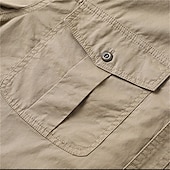 economico Camicie da lavoro da uomo-Per uomo Camicia Camicia Estiva Camicia casual Camicia con Bottoni Camicia cargo Blu Kaki Verde militare Beige Grigio Manica Corta Semplice Colletto a Camicia Vacanza Camicia hawaiana Tasca