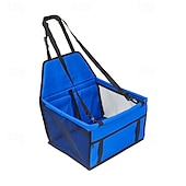 abordables Fundas de asiento para coche-Asiento elevador para coche plegable para perros, impermeable y transpirable, bolsa de viaje para perros pequeños y medianos