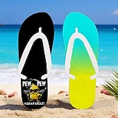 billiga Semester Sandaler-flip flops med anktryck för män – rolig och avslappnad stil för strandpromenader, sommarfester utomhus och slappa vid poolen