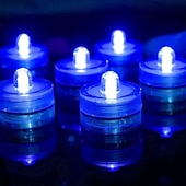 זול נורות תת מימיות-12/24 יחידות טבולה אורות נרות אלקטרוניים לבית דגים נוף תת מימי אורות נוף לחגי אקווריום חג המולד מסיבת יום הולדת קישוט הבית