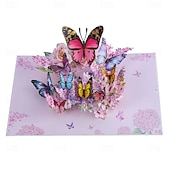 ieftine Cadouri-fluture 3d vibrant  &amp; felicitare pop-up cu margarete cel mai bun cadou pentru mama, felicitare cu buchet de flori de ziua mamei, aprecierea profesorului, ziua de nastere, felicitare de multumire