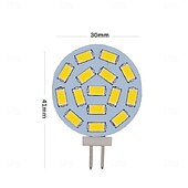 cheap LED Bi-pin Lights-G4 Bi-pin Base LED Light Bulbs 10-30V G4 15 SMD 5730 LED Corn Light Equivalent to 20W Halogen Bulb Replacement for Interior decorative lights Chandelier Crystal Light 10Pcs
