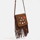 levne Příslušenství a další-Retro 70. léta taška Taška crossbody Hippie Třásně Dámské Párty Běžné / Denní Pride Parade Dospělé Taška