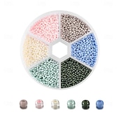 abordables kit para hacer cuentas-Juegos de cuentas esmaltadas en caja de 2 mm, kit de abalorios para hacer pulseras y accesorios de collar.