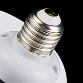 お買い得  電球-E27 シーリングファン（ライト付き）、U字型 6 枚葉 LED 折りたたみリーフライト、リモコン調光ファンライト、寝室、ガレージ用小型シーリングファン、インテリジェントタイミング、ヘッドシェイクオリエンテーション