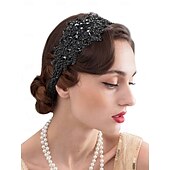 olcso Kiegészítők és még sok más-1920-as évek A nagy Gatsby Flapper fejpánt Gyöngyös karkötő Fülbevaló A nagy Gatsby Toll Retro Csillogó glitter Kristály / Strassz Női Farsang Valentin nap Álarcos mulatság Party estélyi viselet