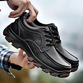 economico Sneakers da uomo-scarpe da ginnastica da uomo con lacci color cuoio e suola in gomma antiscivolo, comode e traspiranti per avventure all&#039;aria aperta e abbigliamento casual da giorno