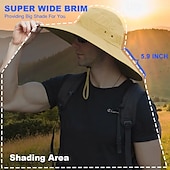 cheap Sun Hats-Large Edge Bucket Cap for Both Sexes Summer Large Edge UV Sun Hat Breathable Fisherman Hat