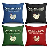 billige Putetrekk-Morsomme dekorative kasteputer trekk 1PC mykt firkantet couch putevinkel putevar soverom stue sofa stol