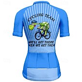 cheap Women&#039;s Jerseys-Women&#039;s Cycling Jersey Graphic Stripes Short Sleeve Bike Tee Tshirt Jersey with 3 Rear Pockets Mountain Bike MTB Quick Dry Anatomic Design Wicking Breathable Sports Pink Blue Orange Clothing Apparel