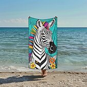 preiswerte Strandtuch-Sets-bedrucktes Strandtuch, leichte, schnelltrocknende, sandfreie Stranddecke, ideal für Reisen, Pool und den Einsatz im Freien