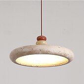 economico Luci a sospensione-Lampadari a sospensione a LED bianco caldo/bianco, 1 luce, stile giapponese wabi sabi, per hall di hotel, illuminazione creativa, lampada da soffitto per balcone, sala ristorante, 100-265 V.