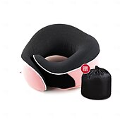 cheap Bedding Accessories-Travel Neck Pillow Chin Support Pillow Adjustable 100% Pure Memory Foam, New Ergonomic Design Soft Best Full Neck Surround Pillow Sleep for Home, Airplanes &amp; Car