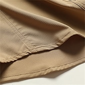 preiswerte Arbeitshemden für Herren-Herren Hemd Sommerhemd Freizeithemd Knopfhemd Cargohemd Schwarz Kaki Armeegrün Langarm Einfach Hemdkragen Urlaub Hawaiianisch Tasche Bekleidung 100% Baumwolle Mode Lässig Bequem