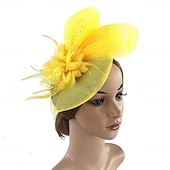 ieftine fascinatoare-Pălărie Fedora din Tulle cu Pene Pălărie de Nuntă Petrecere de Seară Petrecere Teafă Cursă de Cai Cocktail Vintage Drăguță cu Accesorii cu Pene