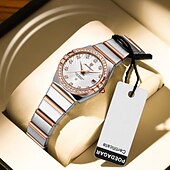 cheap Quartz Watches-Women Quartz Watch Wrist Watch Retro Vintage Wristwatch Luminous Calendar Waterproof Stainless Steel Strap Watch