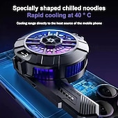 billige Universelt tilbehør-sl33 mobiltelefon halvlederkjøler 6-formet halvleder kjølevifte radiator for ios android bakklips magnetisk kjøleribbe