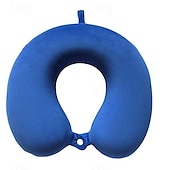 cheap Bedding Accessories-Neck Pillow for Traveling, Upgraded Travel Neck Pillow for Airplane 100% Pure Memory Foam Travel Pillow for Flight Headrest Sleep, Portable Plane Accessories