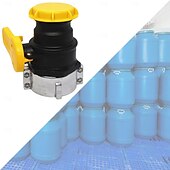 Недорогие Системы полива и орошения-75 мм адаптер для контейнера IBC, клапан для контейнера IBC, адаптер для крупной резьбы для резервуара IBC, шаровой клапан с крышкой, контейнер NPT DN50